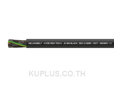 สายมัลติคอร์ JZ-500 Black 5 G 6 sq.mm เปลือกสีดำ #10383