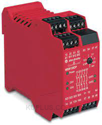 Allen-Bradley 440R-M23084 Relay, Single Function, Safety, with Delayed Outputs, 24V AC/DC