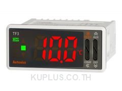 Refrigeration Temperature Controller, W77 x H35mm, 3 digit display, 3CH input(NTC)(Inlet Temperature and Defrost Temperature and Outlet Temperature or Digital Input(DI)), Compressor and Defrost and Auxiliary(Alarm/Evaporator-Fan)output, Compressor 16A 1a