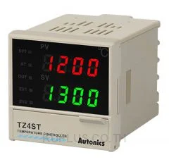 PID Temperature Controller, 1/16 DIN, Digital, Relay Output, 2 Alarm Outputs, 100-240 VAC