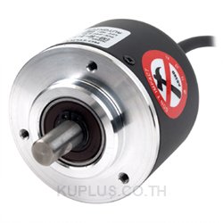 Encoder, Incremental, diameter 50mm, 8mm Shaft, 1000 PPR, A,B,Z, Totem pole output, Axial connector Type.Connector, 12-24VDC.