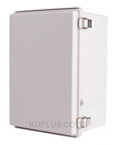 Enclosure, Hinge/Latch, PC Gray, 9.84×13.78×7.09"