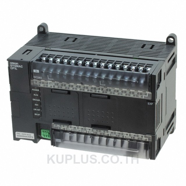 Omron CP1L-EM PLC CPU, Ethernet Networking Computer Interface, 10000 Steps Program Capacity, 18 Inputs, 12 Outputs