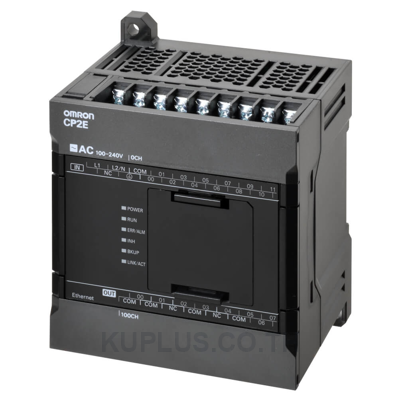 Controllers CP2E CPU, 1 Ethernet port, 12 TTL Inputs 8 Relay Outputs ,1 Option port, AC Power