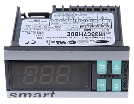 Carel IR33 Panel Mount PID Temperature Controller, 76.2 x 34.2mm, 4 Output Relay, 115  230 V ac Supply Voltage