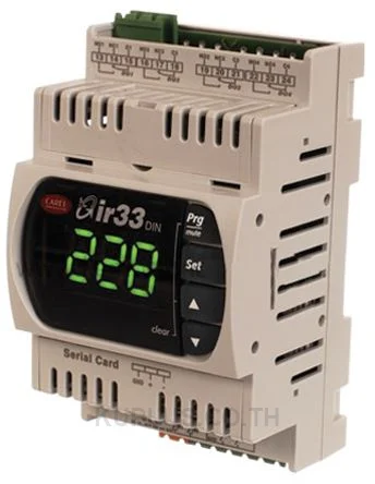 Carel DN33 On/Off Temperature Controller, 110 x 70mm, NTC, PT100, PTC Input, 24 V ac, 30 V dc Supply