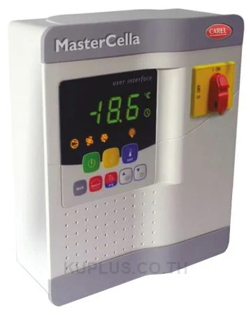 CAREL MasterCella Temperature Controller 30A 16A 8A 8A 2HP 230V BUZ 2NTC 3DI IR RTC M.SW