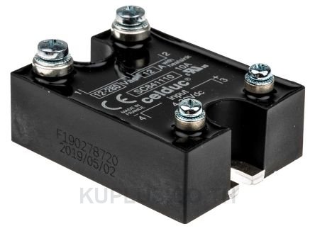 Celduc 12 A Solid State Relay, Zero Crossing, Chassis Mount, Triac, 280 V rms Maximum Load