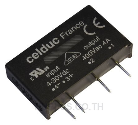 Celduc 25 A Solid State Relay, Zero Cross, PCB Mount, Thyristor, 280 V ac Maximum Load
