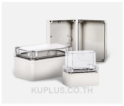 กล่องสวิตช์ HIBOX DS-OOO-0506-S ขนาด 50x65x35 มม. (รหัสวัสดุ/สีฝา OOO: AG/PG/PCG = สีเทา, AT/PT/PCT = ฝาใส)