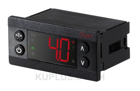 080G3247, เครื่องควบคุมระบบทำความเย็นอิเล็กทรอนิกส์ (Electronic Refrigeration Controller) Danfoss ERC 111A ไฟเลี้ยง 100-240 V AC อนาล็อกอินพุต 2 ดิจิทัลอินพุต 1 ดิจิทัลเอาต์พุต 1