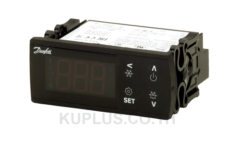 080G3466, เครื่องควบคุมระบบทำความเย็นอิเล็กทรอนิกส์ (Electronic Refrigeration Controller) Danfoss ERC 214 ไฟเลี้ยง 100-240 V AC อนาล็อกอินพุต 4 ดิจิทัลอินพุต 2 ดิจิทัลเอาต์พุต 4