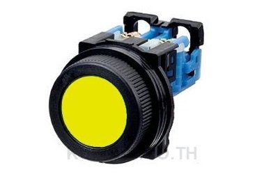 AR30F0R-10Y : PUSHBUTTON FLUSH ROUND HEAD 30mm. YELLOW