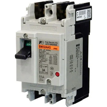 BW32AAG-2P003, เบรกเกอร์ MCCB Fuji Electric BW Series 2 โพล 3A เฟรม 32AF 2.5 kA (230 V AC)