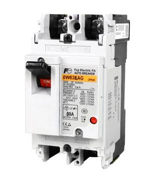 BW63EAG-2P063 Fuji Electric MCCB BW Series, 2 Poles, 63A, 63AF frame, 5 kA @ 230 V AC