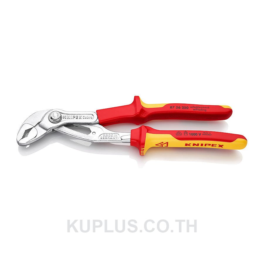 87 26 250 KNIPEX Cobra® VDE Hightech Water Pump Pliers, Insulated DIN ISO 8976