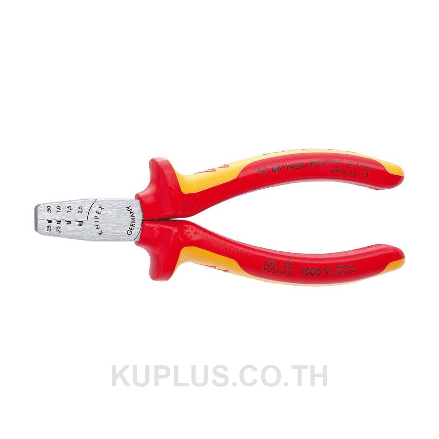 97 68 145 A Crimping Pliers for End Sleeves (Ferrules)
