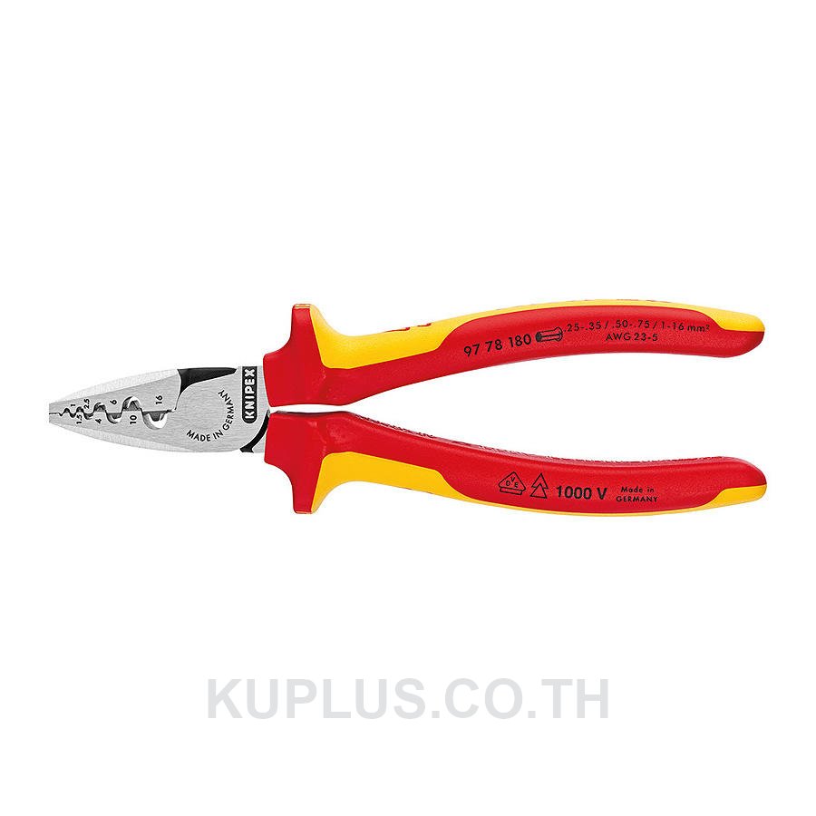 97 78 180 Crimping Pliers for End Sleeves (Ferrules)