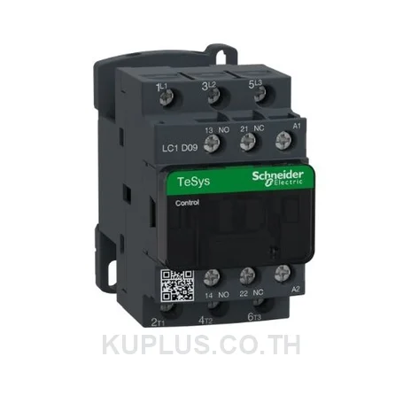 Contactor, TeSys Deca, 3P(3 NO), AC-3/AC-3e, 0 to 440V, 9A, 220VAC 50/60Hz coil