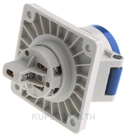 Mennekes IP44 Blue Panel Mount 3P Industrial Power Socket, Rated At 16A, 230V