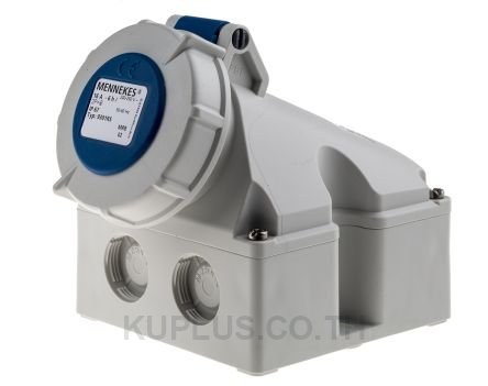 Mennekes IP67 Blue Wall Mount 2P+E Industrial Power Socket, Rated At 16A, 230 V