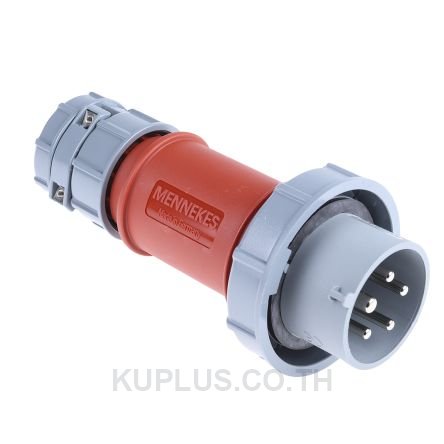 Mennekes PowerTOP Series, IP67 Red Cable Mount 5P Industrial Power Plug, Rated At 16A, 400V