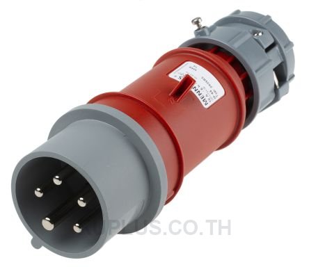 Mennekes PowerTOP Series, IP44 Red Cable Mount 5P Industrial Power Plug, Rated At 16A, 400V