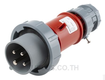 Mennekes PowerTOP Series, IP67 Red Cable Mount 4P Industrial Power Plug, Rated At 16A, 400V