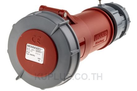 Mennekes PowerTOP Series, IP67 Red Cable Mount 5P Industrial Power Socket, Rated At 32A, 400V