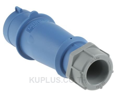 Mennekes IP44 Blue Cable Mount 3P Industrial Power Plug, Rated At 32A, 230V