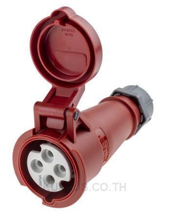 Mennekes AM-TOP Series, IP44 Red Cable Mount 3P+E Industrial Power Socket, Rated At 16A, 415 V