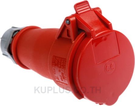Mennekes IP44 Red Cable Mount 5P Industrial Power Socket, Rated At 16A, 400V