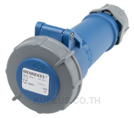 Mennekes AM-TOP Series, IP67 Blue Cable Mount 3P Industrial Power Socket, Rated At 16A, 230V