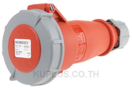 Mennekes AM-TOP Series, IP67 Red Cable Mount 3P+N+E Industrial Power Socket, Rated At 16A, 415 V