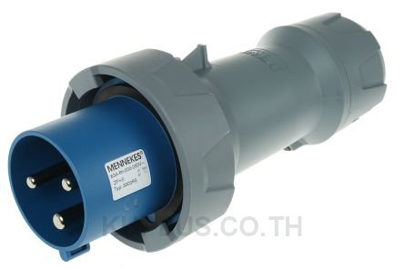 Mennekes PowerTOP Series, IP67 Blue Cable Mount 2P+E Industrial Power Plug, Rated At 63A, 230 V