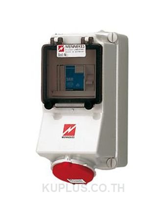 Mennekes IP44 Red Wall Mount 4P Industrial Power Socket, Rated At 32A, 400V