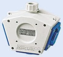 Mennekes Blue Wall Mount 2P+E Mains Connector Socket, Rated At 16A, 230 V
