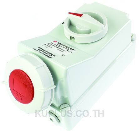 Mennekes Switchable IP67 Interlocked Socket 3PN+E, Earthing Position 6h, 16A, 400V