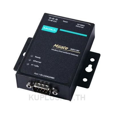 MOXA MGate MB3180, 1 Port RS-232/422/485 Modbus TCP to Serial Communication Gateway