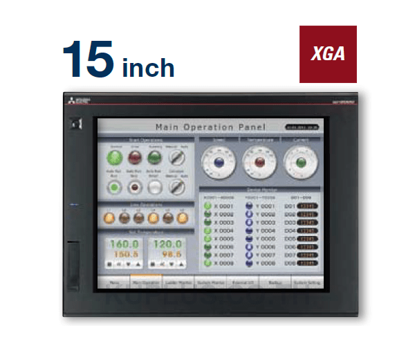 GT2715-XTBD : Mitsubishi Touch Screen HMI 15 in TFT 1024 x 768pixels