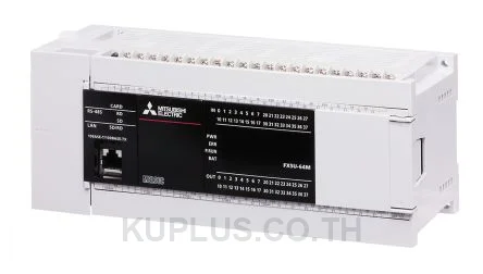 ชุดควบคุม PLC (Base Unit/CPU) Mitsubishi FX5U-64MT/ES I/O 64 จุด ชนิดเอาต์พุต Transistor อินพุต 32 จุด เอาต์พุต 32 จุด