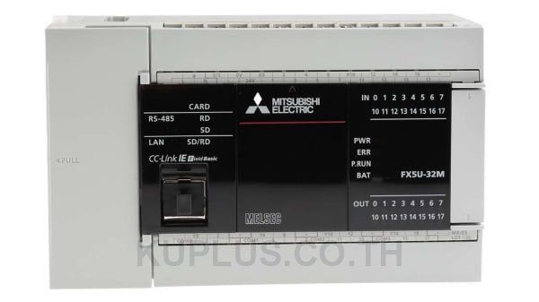 PLC CPU Module; iQ-F; AC; 14 Inputs; 10 Transistor Outputs; sink; Eth.; SD; USB