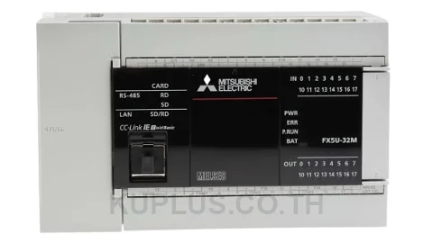 Mitsubishi FX5UJ-24MT/ES, CPU Module; iQ-F; AC; 14 Inputs; 10 Transistor Outputs; sink; Eth.; SD; USB