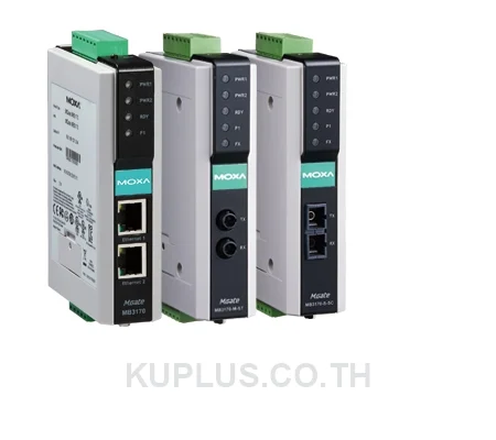 MOXA MGate W5208-T, 2 port Modbus/DNP3 gateway w/ 802.11 a/b/g/n WLAN (includes US/Euro/Japan bands) (extended temperature model)