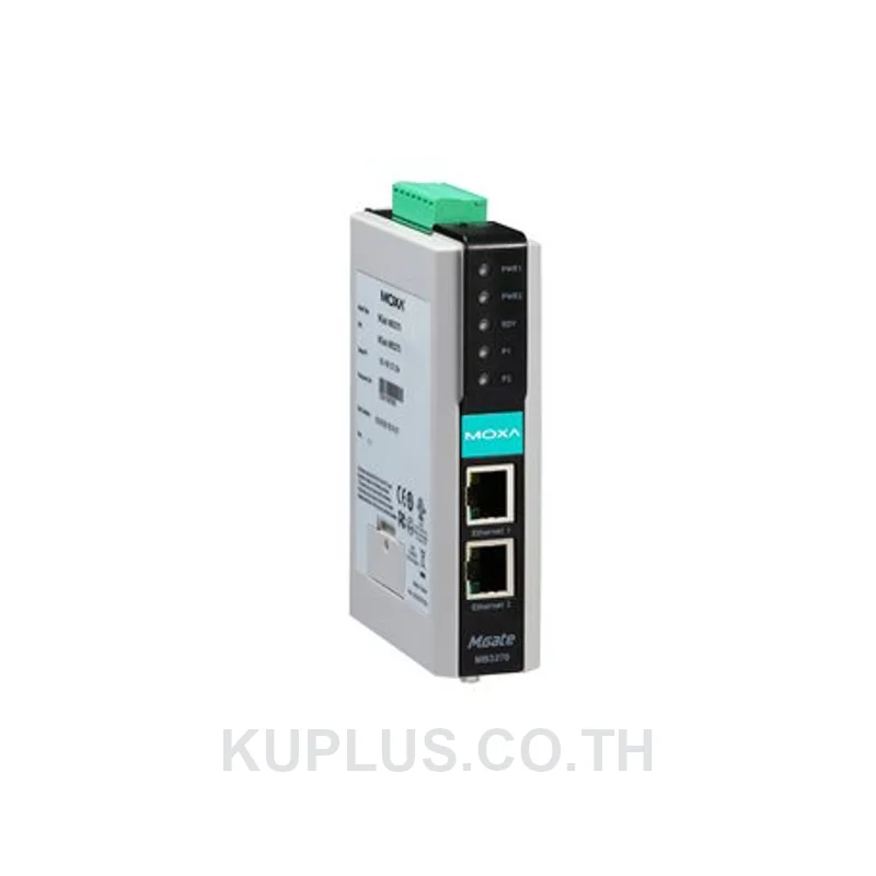 MOXA MGate MB3270, 2 Port RS-232/422/485 advanced Modbus TCP to Serial Communication Gateway
