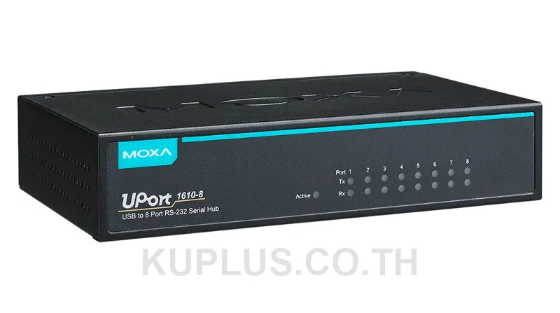 ตัวแปลง USB เป็นซีเรียล / USB Hub MOXA UPort 1650-8 8 พอร์ต RS-232/422/485