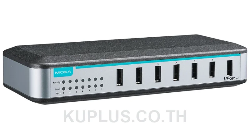 ตัวแปลง USB เป็นซีเรียล / USB Hub MOXA UPort 207 7 พอร์ต