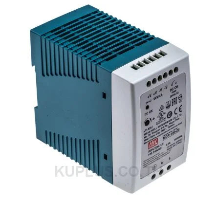 พาวเวอร์ซัพพลายเกาะราง (ติดรางปีกนก DIN) Mean Well MDR-100-24 96 W เอาต์พุต 24 V 4 A