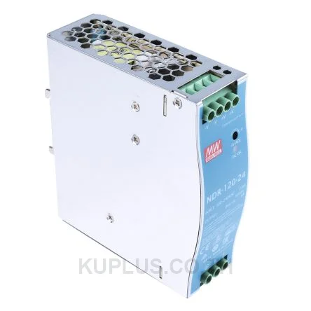 พาวเวอร์ซัพพลายเกาะราง (ติดรางปีกนก DIN) Mean Well NDR-120-24 120 W เอาต์พุต 24 V 5.0 A