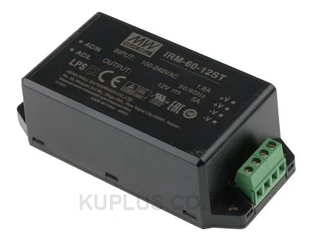 พาวเวอร์ซัพพลายติดลอย (แชสซี/โอเพนเฟรม) Mean Well IRM-60-12ST 60 W เอาต์พุต 12 V 5 A